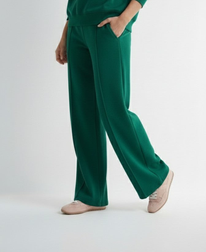 Zinc-Green Bottom Wide Trouser