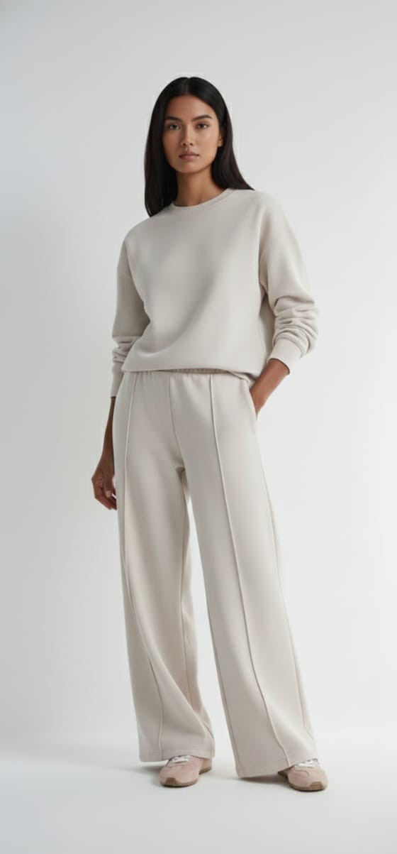 Off White Bottom Wide Trouser