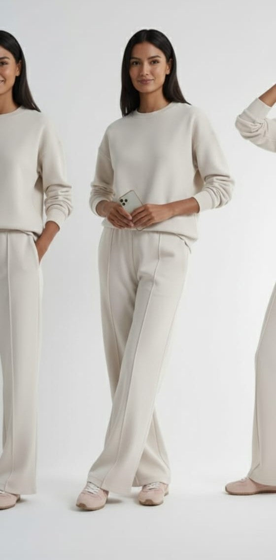 Off White Bottom Wide Trouser