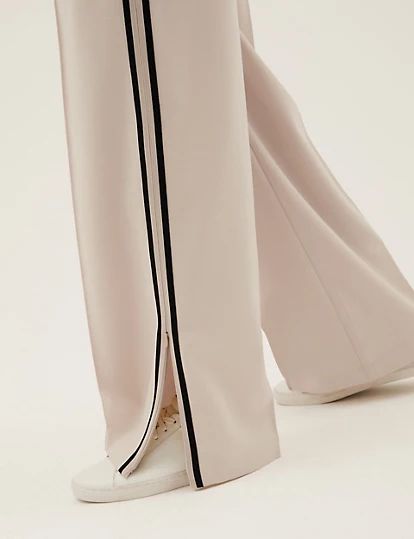 Off-White Plated Wide Leg Trouser